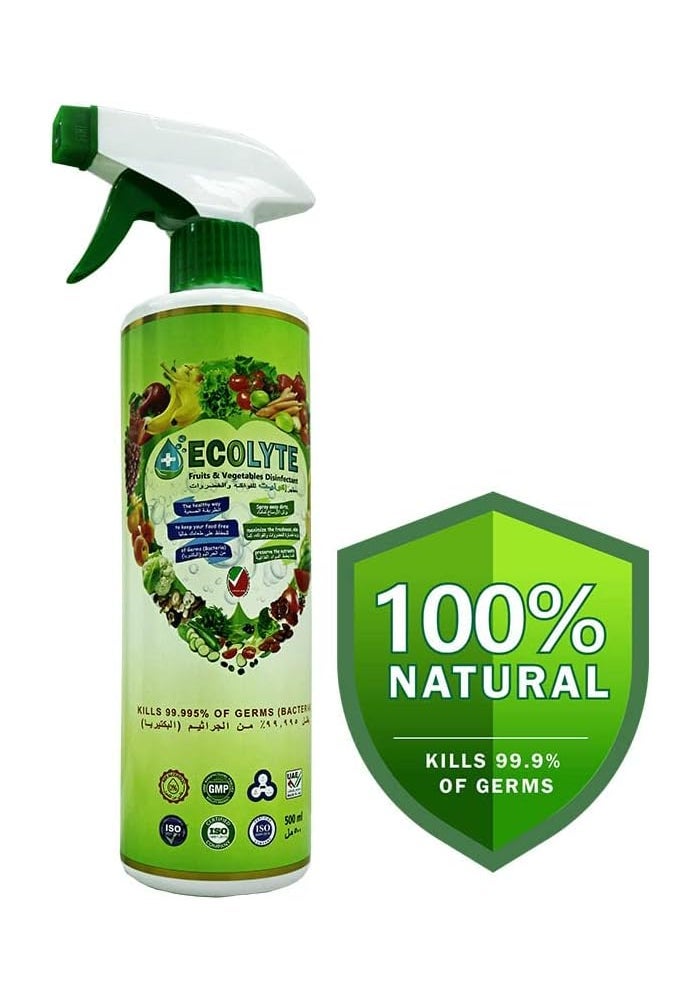 ECOLYTE+ رذاذ مطهر طبيعي للفواكه والخضروات - Image 1